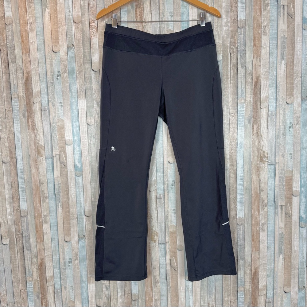 Athleta MP Bootcut Yoga Runabout Pants Athletic Pull On Gray Charcoal Flattering
